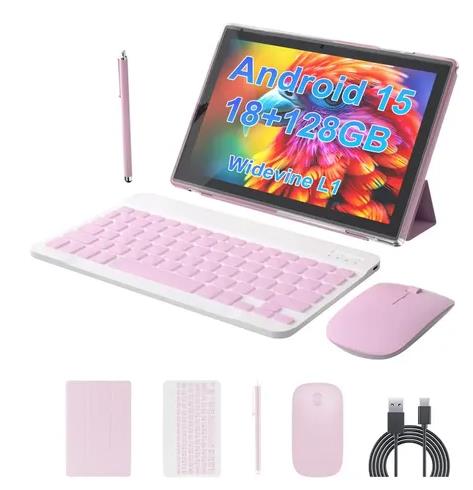 Tablet Iweggo 10” Android 15, 18gb Ram 128gb, Teclado, Funda, Mouse Pink (X003ynp4l1)