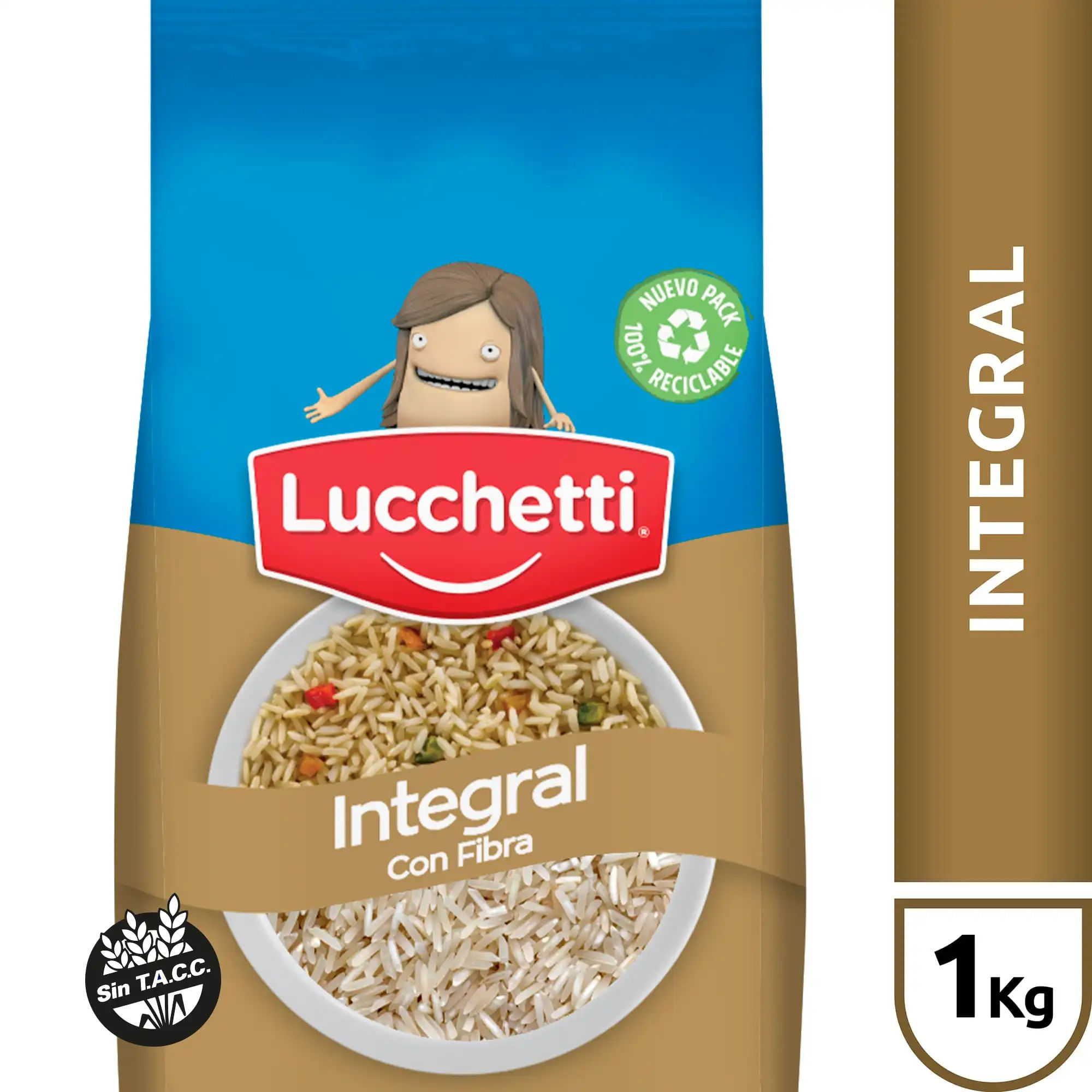 Arroz integral Luccetti 1 kg.