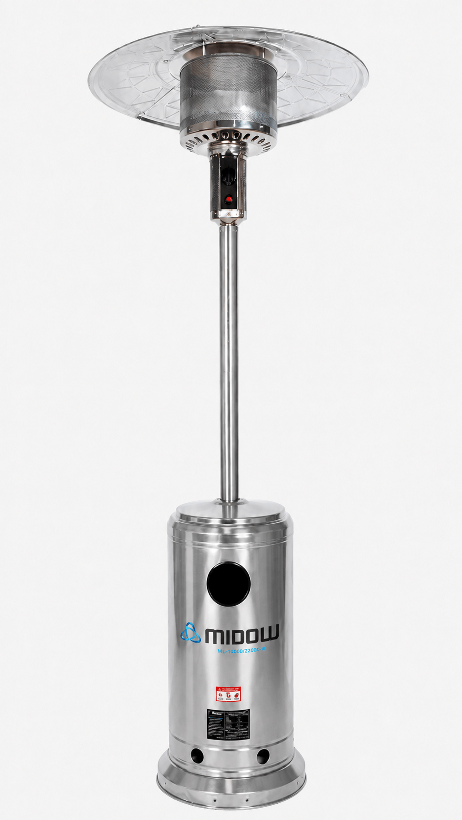 Calefactor Exterior Midow A Gas 10320 Kcal Tipo Hongo