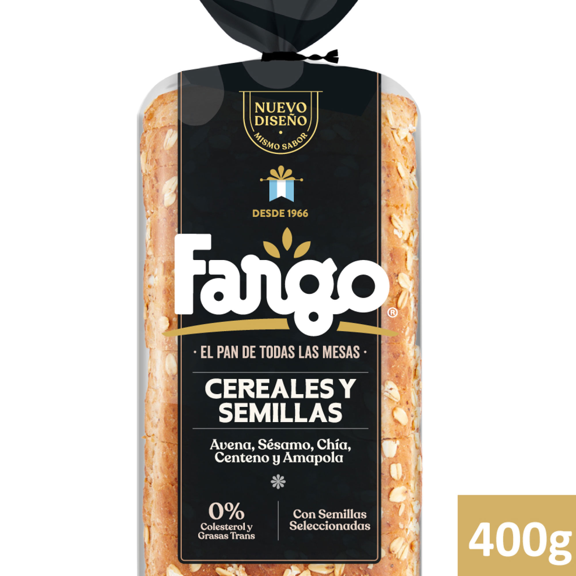 Pan cereales y semillas Fargo bolsa 400 grs