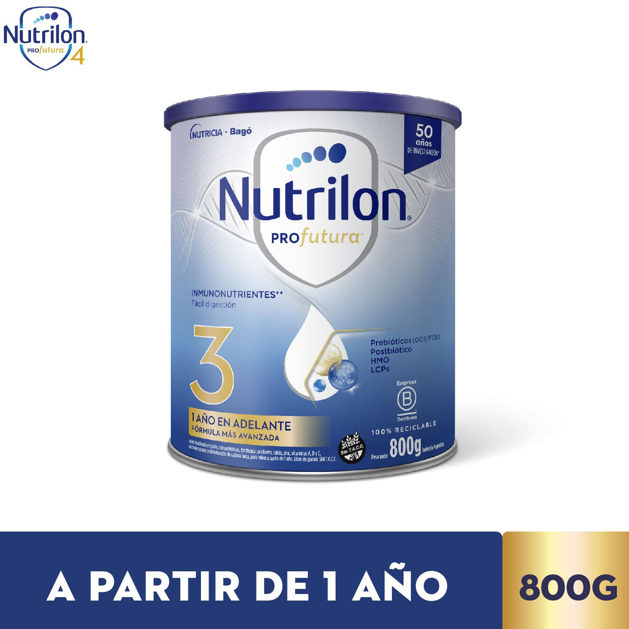leche infantil nutrilon profutura etapa 3 lata 800 grs
