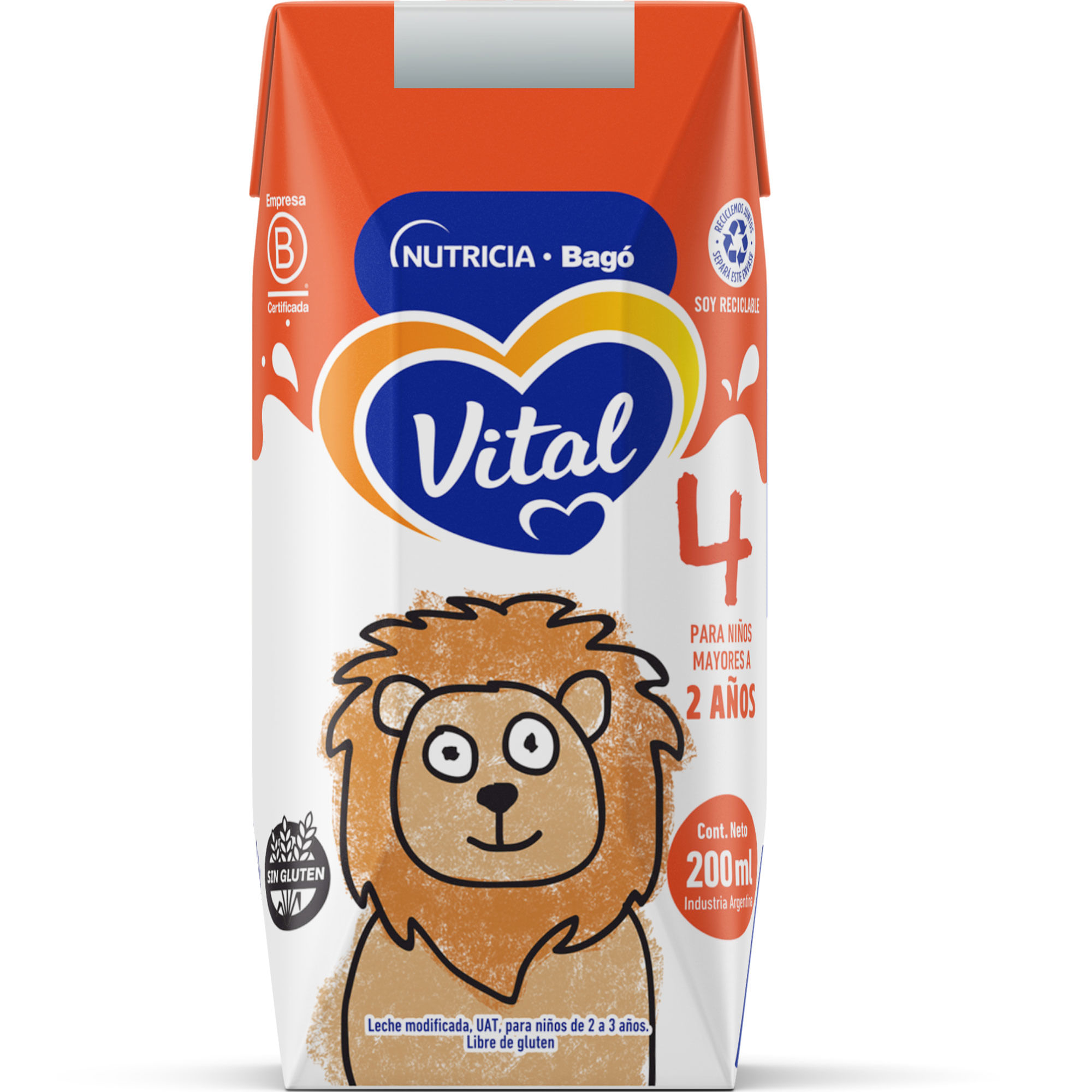 leche infantil vital etapa 4 brick 200 ml