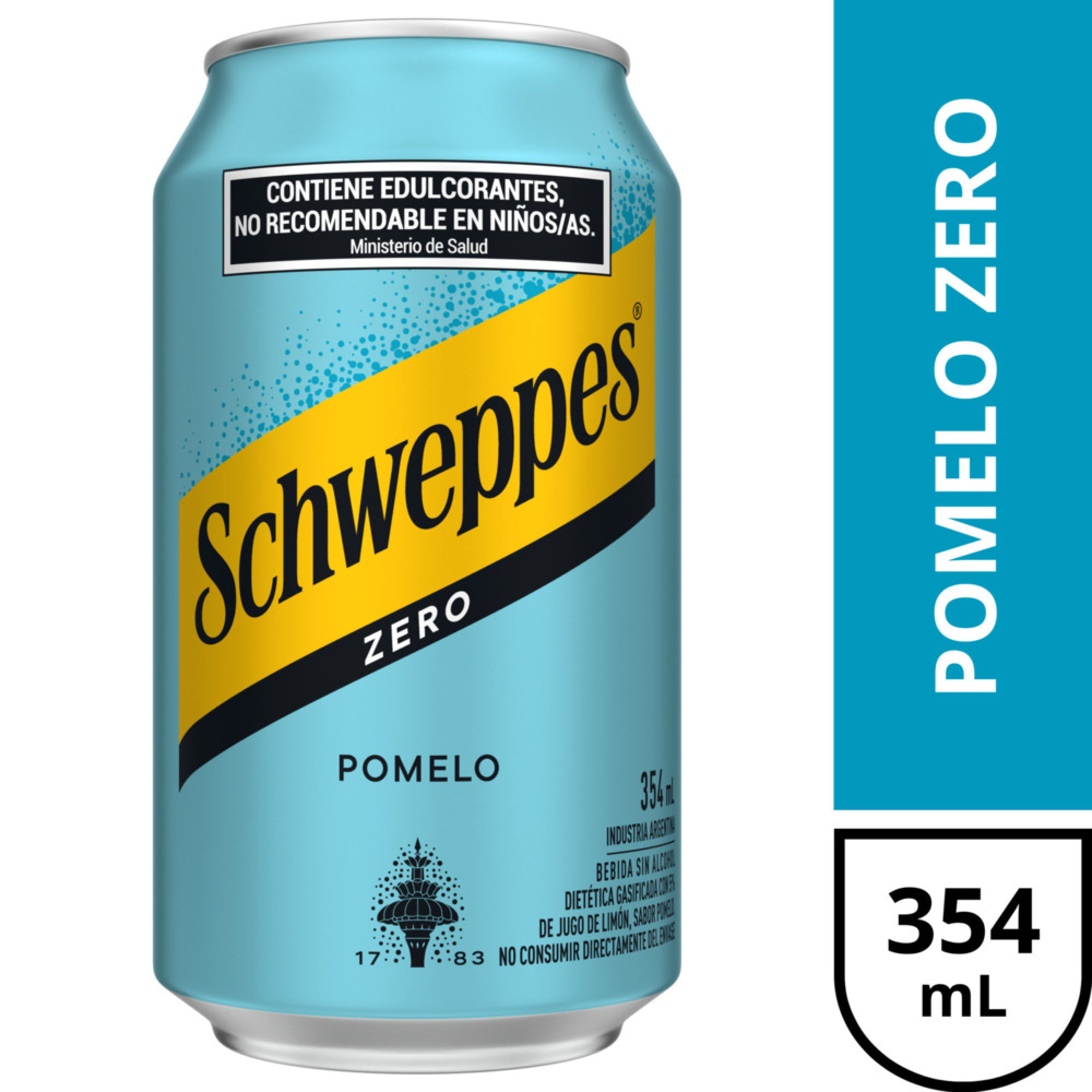 Gaseosa Schweppes Zero Pomelo 354 ml