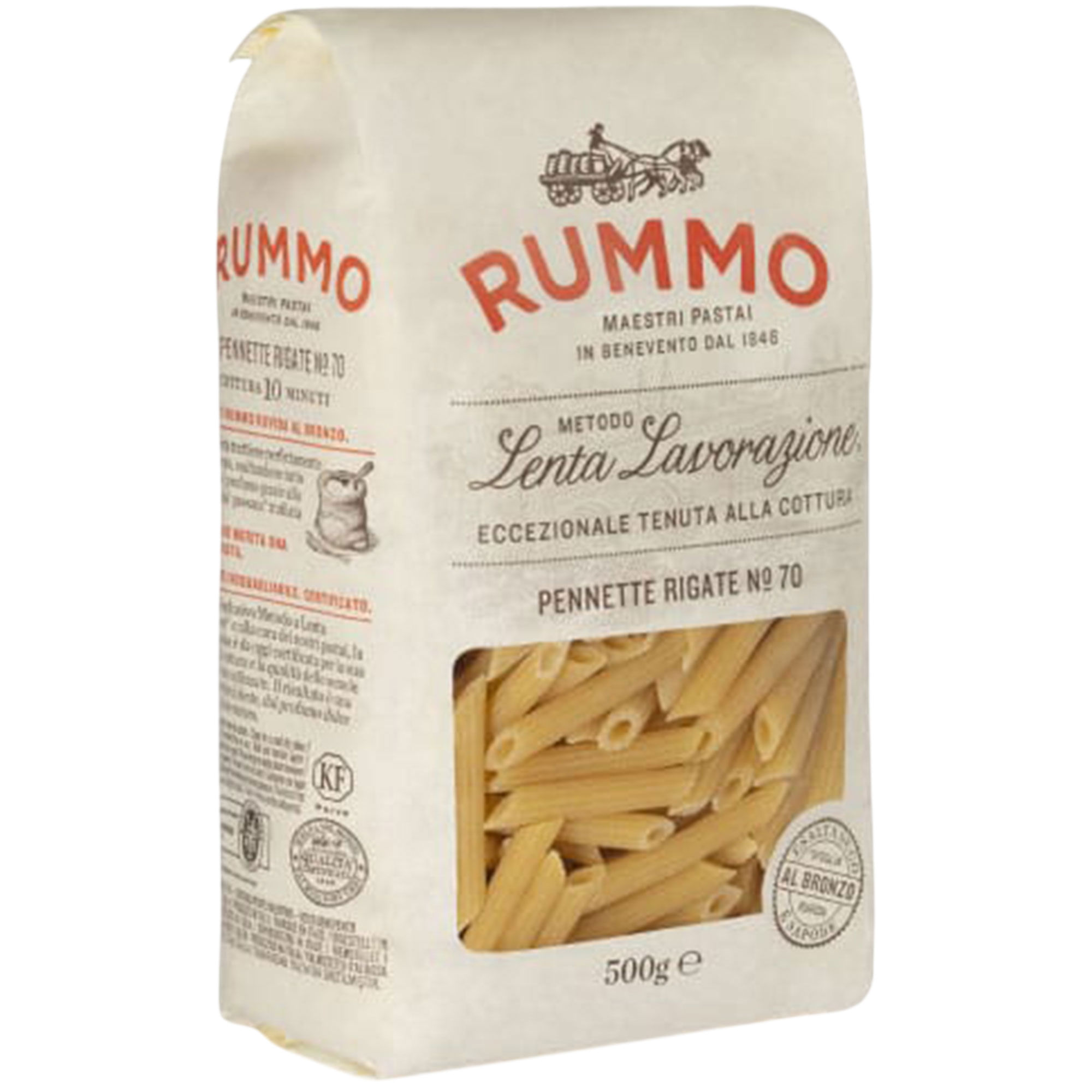 Pasta seca Rummo Pennette Rigante N°70 500 grs