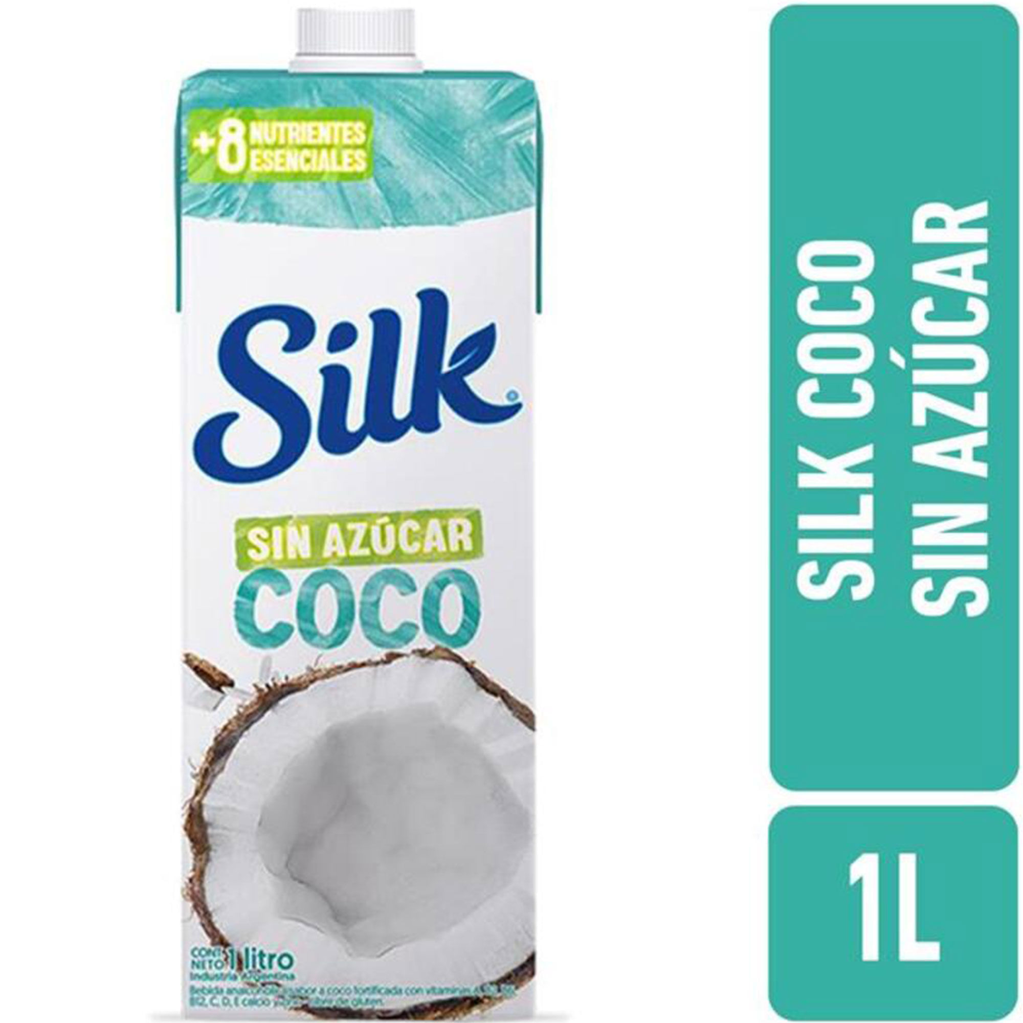 Bebida a base de coco sin azúcar Silk 1 lt