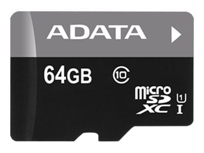 Tarjeta De Memoria MicroSD ADATA 64GB UHS-I Clase 10 AUSDX64GUICL10A1-RA1