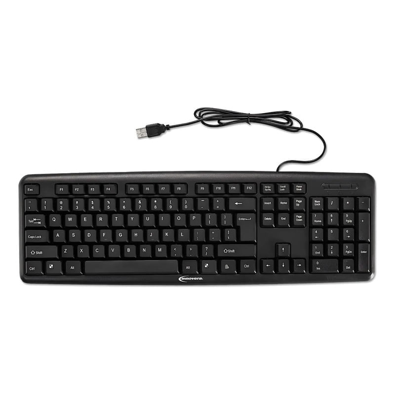 Teclado Alámbrico Innovera Slimline Ivr69-201 Usb Ingles Negro Ingles