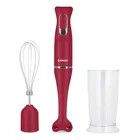 Licuadora De Mano Sansei LMSA8507RP 600w Cuchillas Acero Anoxidable Color Rojo