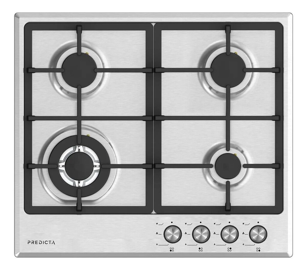 Anafe A Gas Empotrable Predicta 60 Cm Pdag60i Multigas Inoxidable
