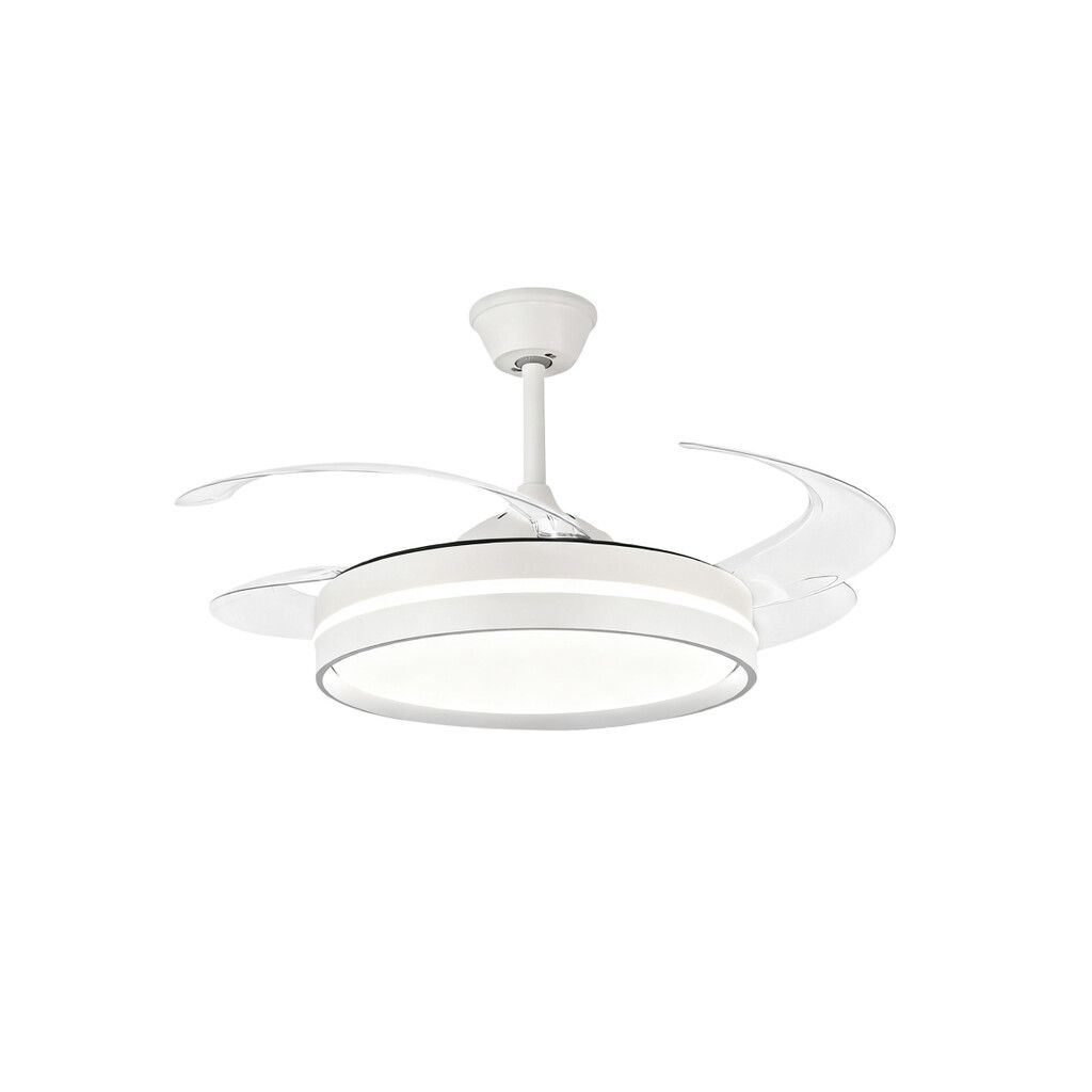 Ventilador de Techo Retractil RANSER PLA CF-300 35W Luz LED Blanco
