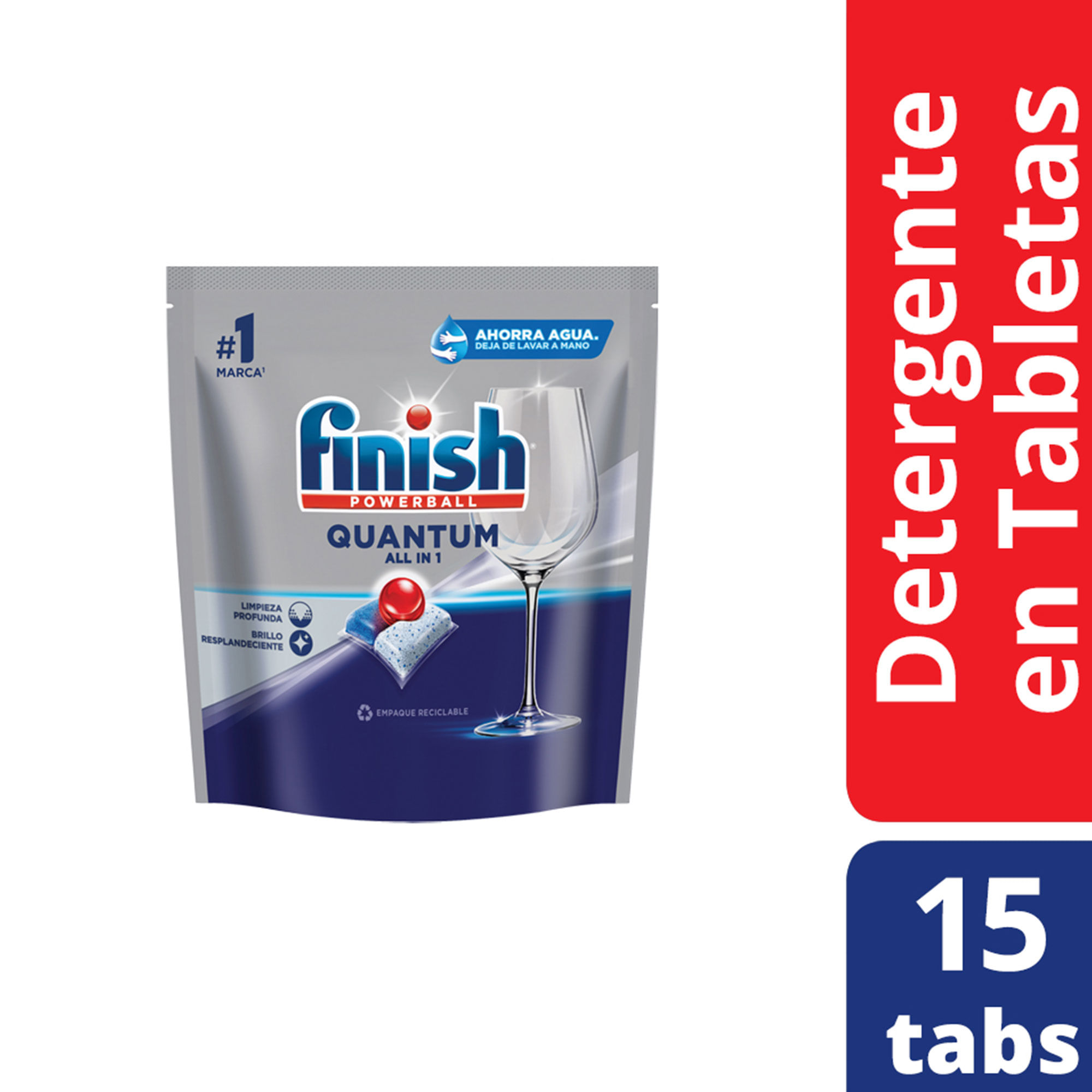 Detergente Finish tabletas dp 15 uni