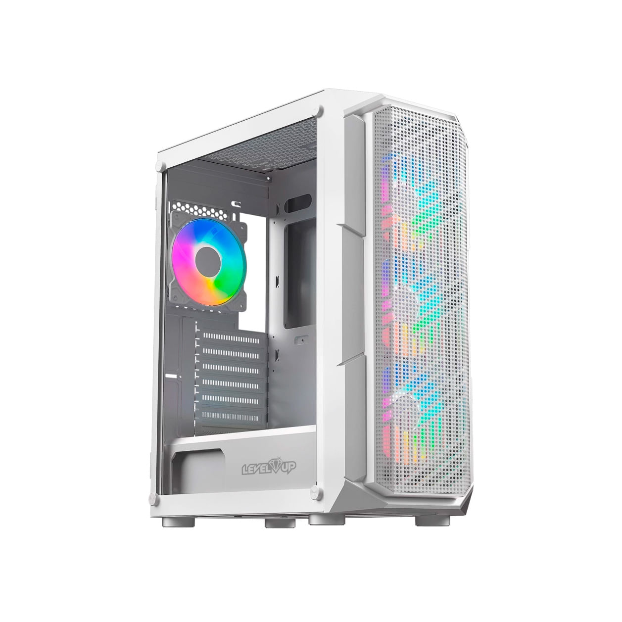 Gabinete Level Up Atx 4 Coolers Rgb Hercules Lu-261000003