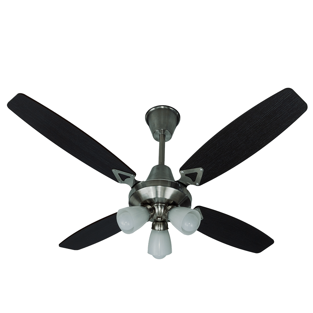 Ventilador de techo VTA AC. INOX Y MADERA WENG C/LUZ CR