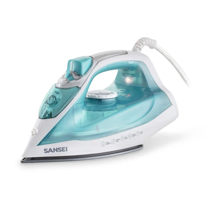 Plancha a Vapor Sansei 1800W Suela de Cerámica PVS6550N