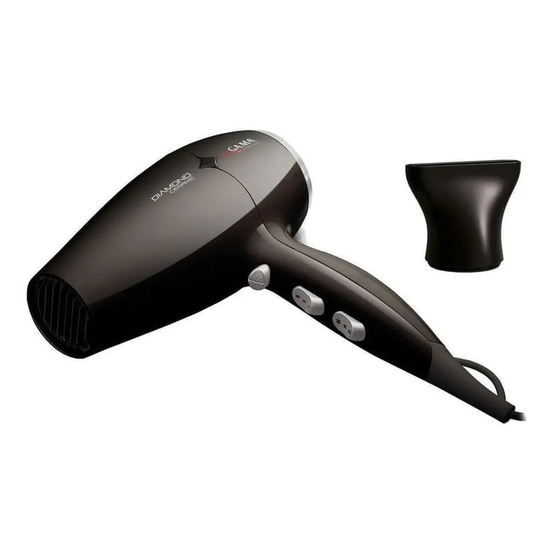 Secador De Pelo Ga.ma Italy Diamond Ceramic 2300w Negro