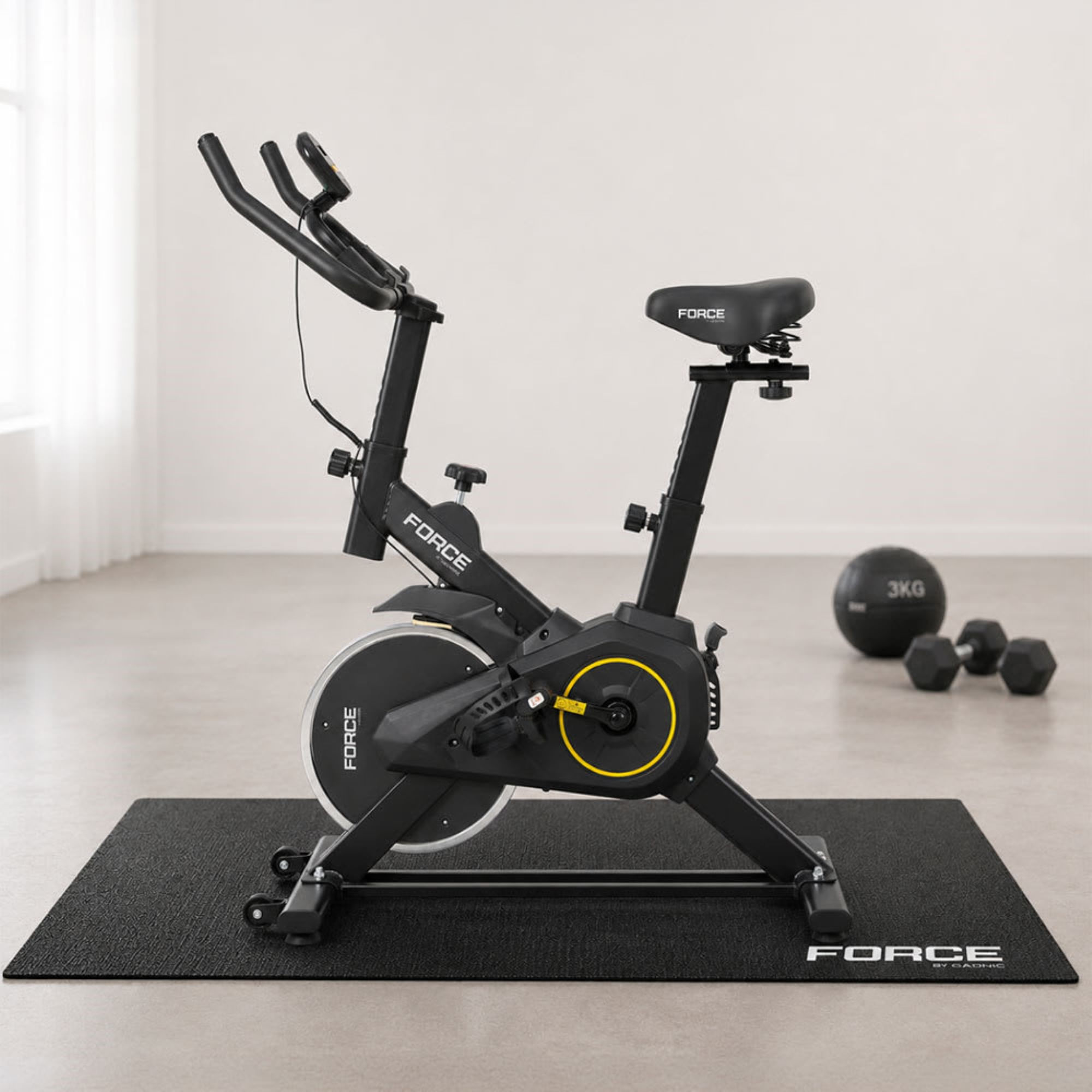Bicicleta Fija Force By Gadnic Spinning Hasta 120 Kg Reforzada