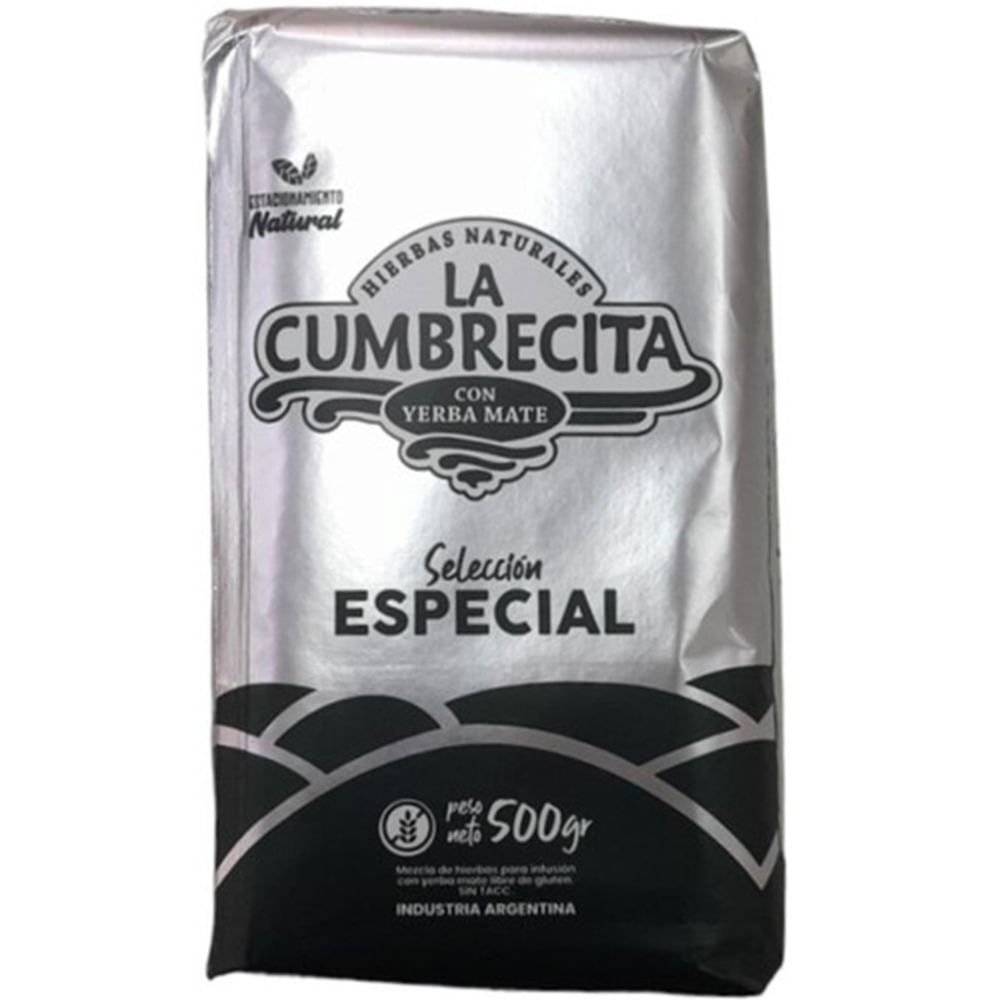 Yerba mate La cumbrecita con hierbas naturales 500 g.