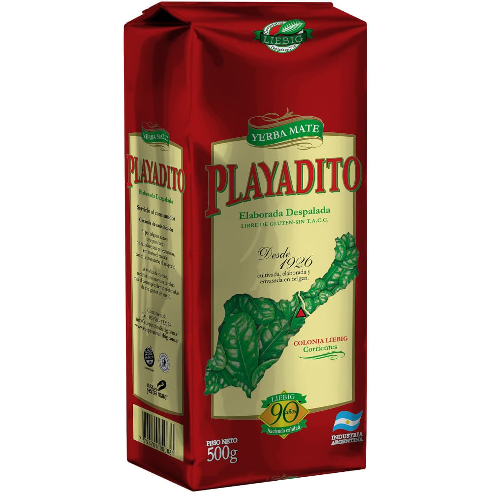 yerba mate playadito sin palo 500 g