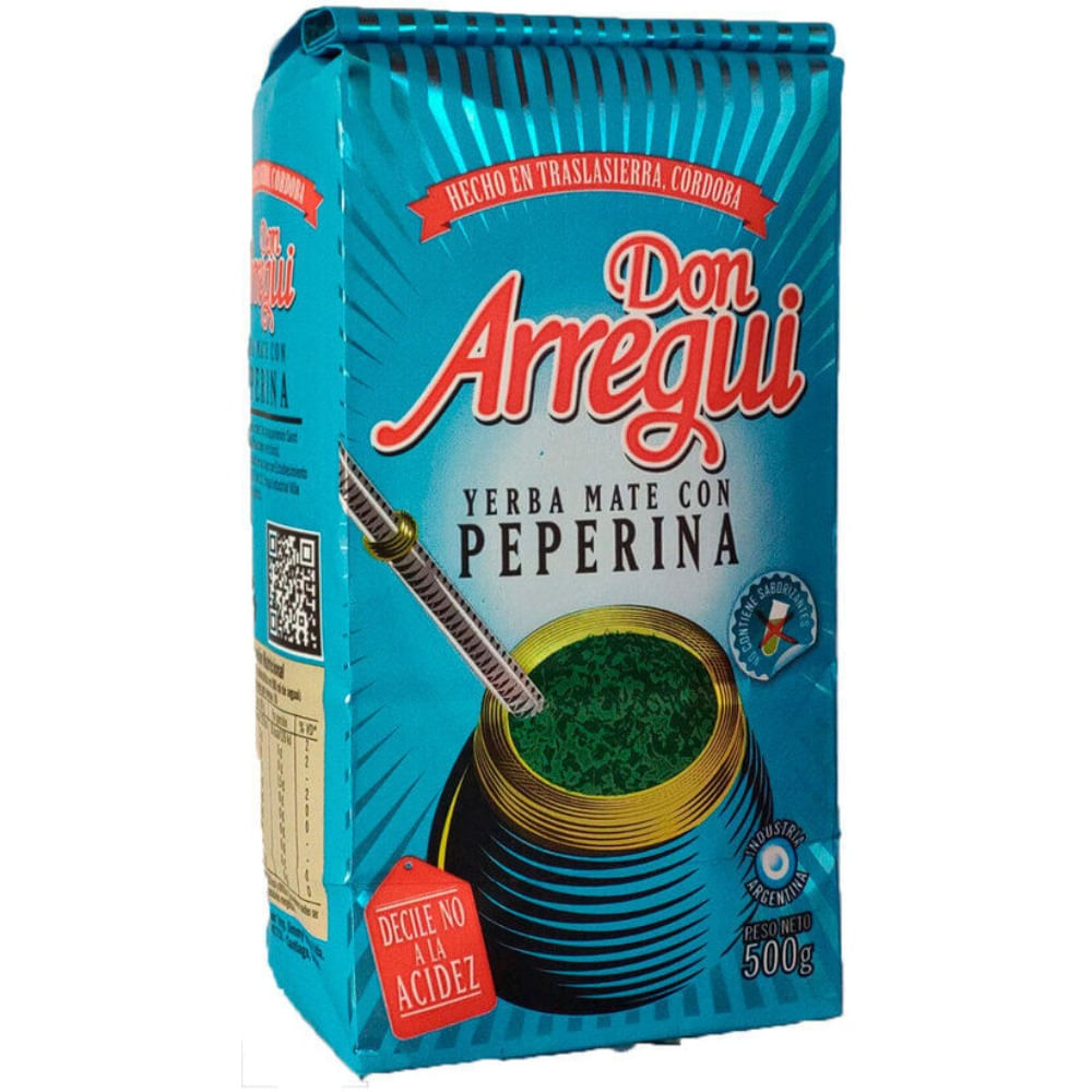 yerba mate con peperina arregui 500 g