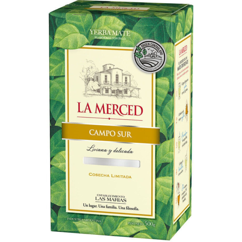 yerba mate campo sur la merced 500 g
