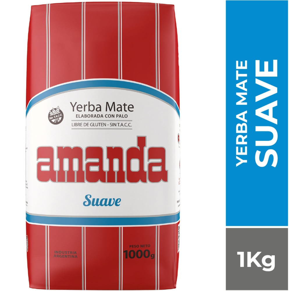 yerba mate suave amanda 1 kg