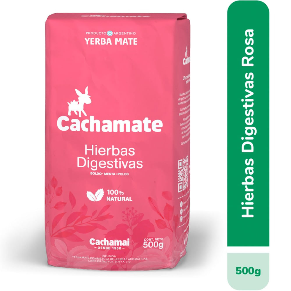 yerba mate cachamate hierbas rosas 500 g