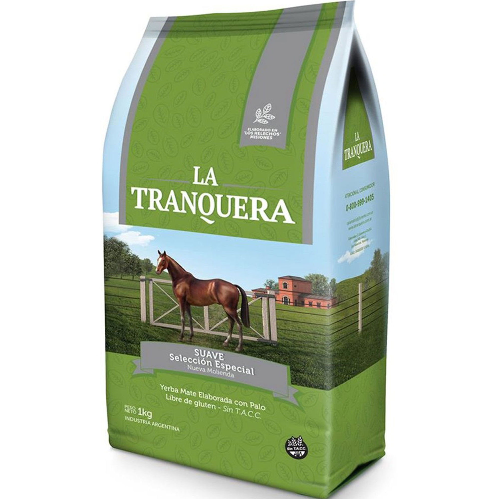 yerba mate la tranquera especial suave con palo 1 kg