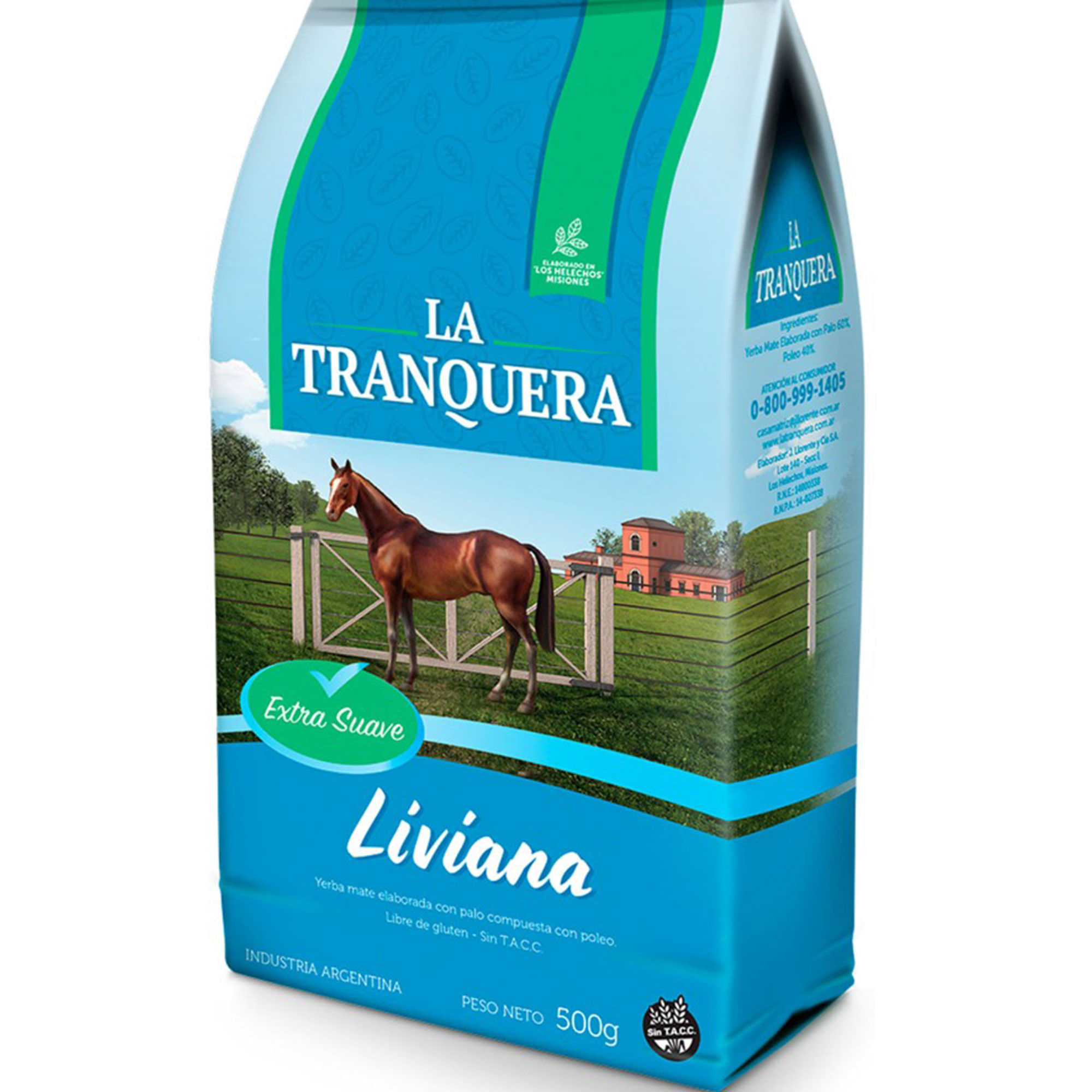 yerba mate la tranquera liviana 500 g