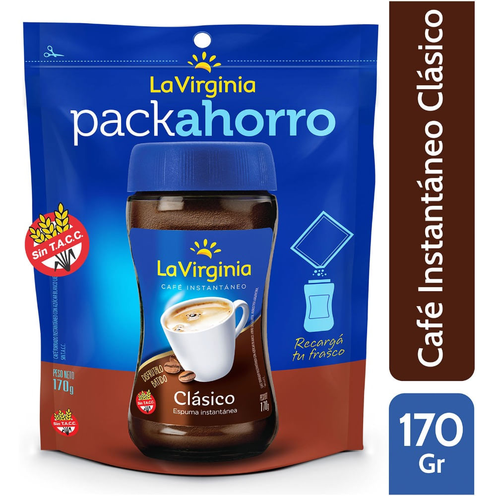 Café instantáneo La Virginia clásico especial dp 170 g