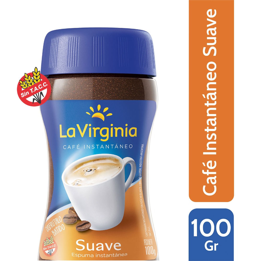 Café instantáneo La Virginia suave frasco 100 g
