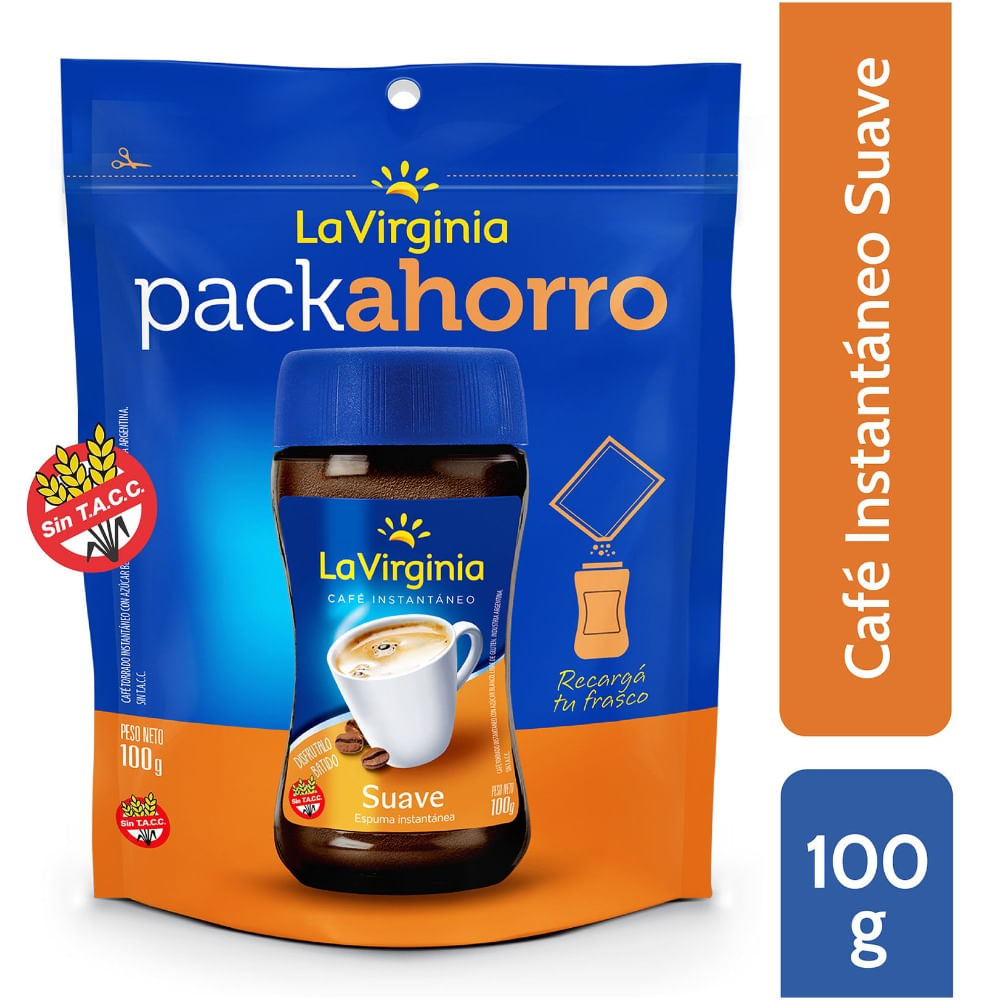 Café instantáneo La Virginia suave dp 100 g
