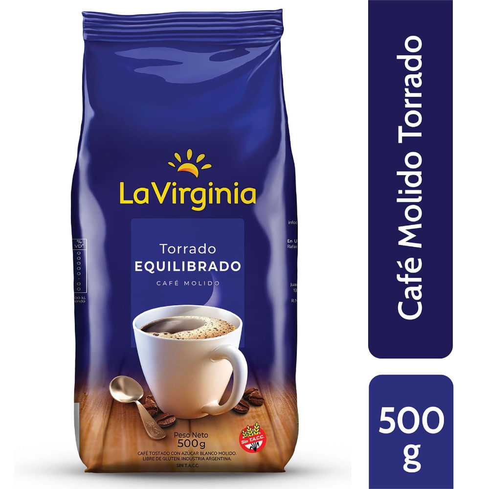 Café molido torrado equilibrado La Virginia 500 g