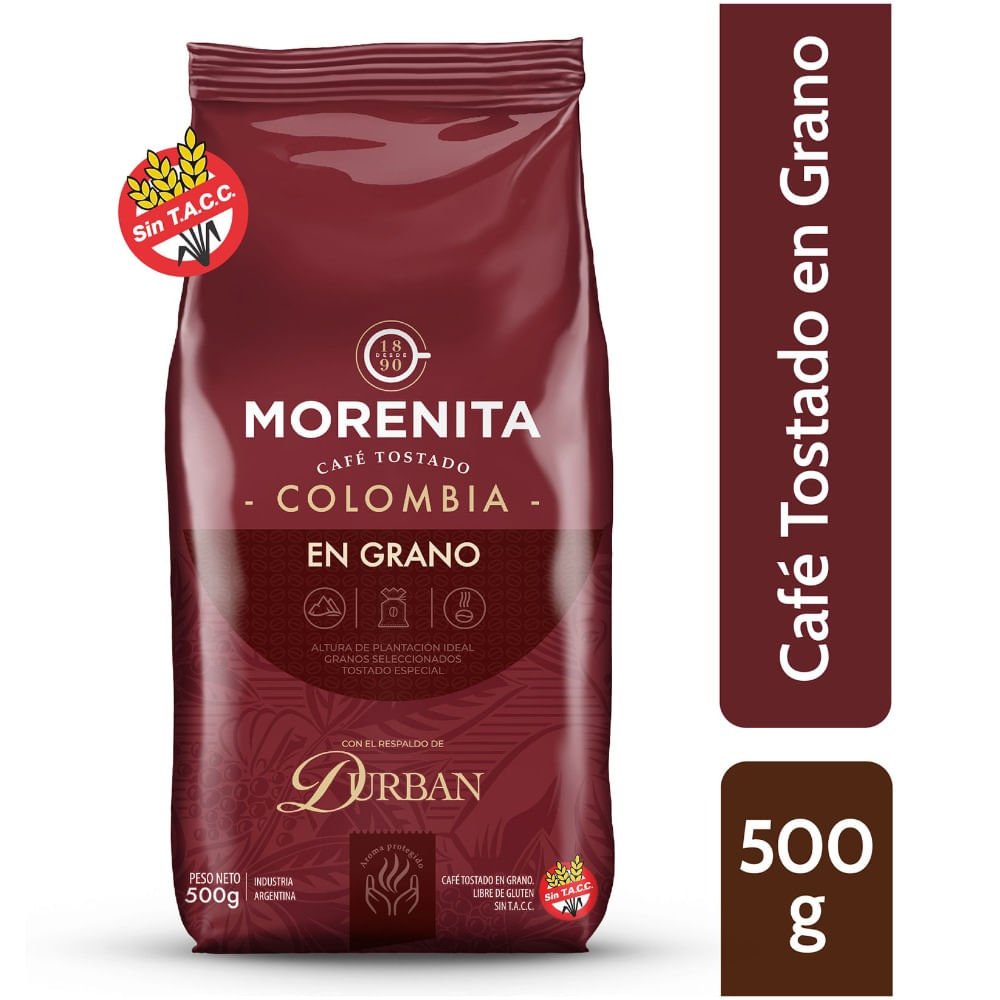 Café en grano Morenita tostado Colombia 500 g
