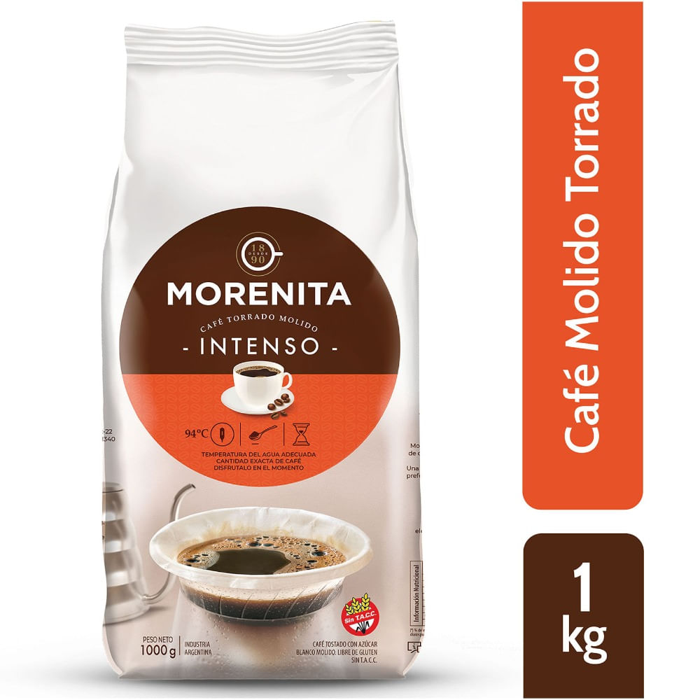 Café molido Morenita clásico paquete 1 kg