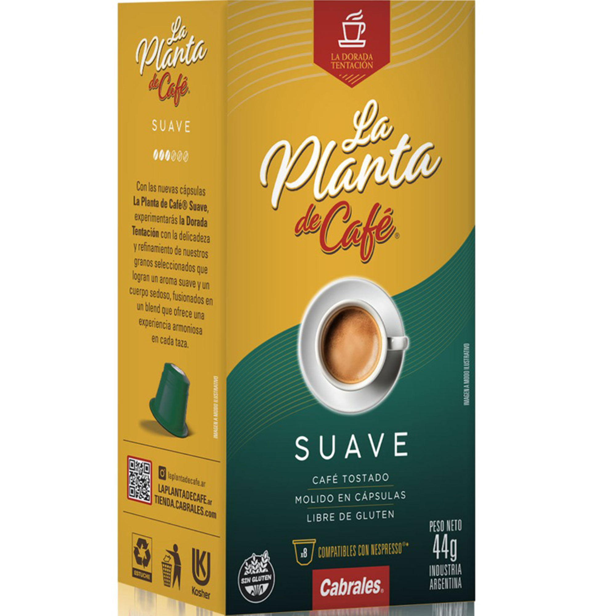 Café en capsulas suave Cabrales 8 uni