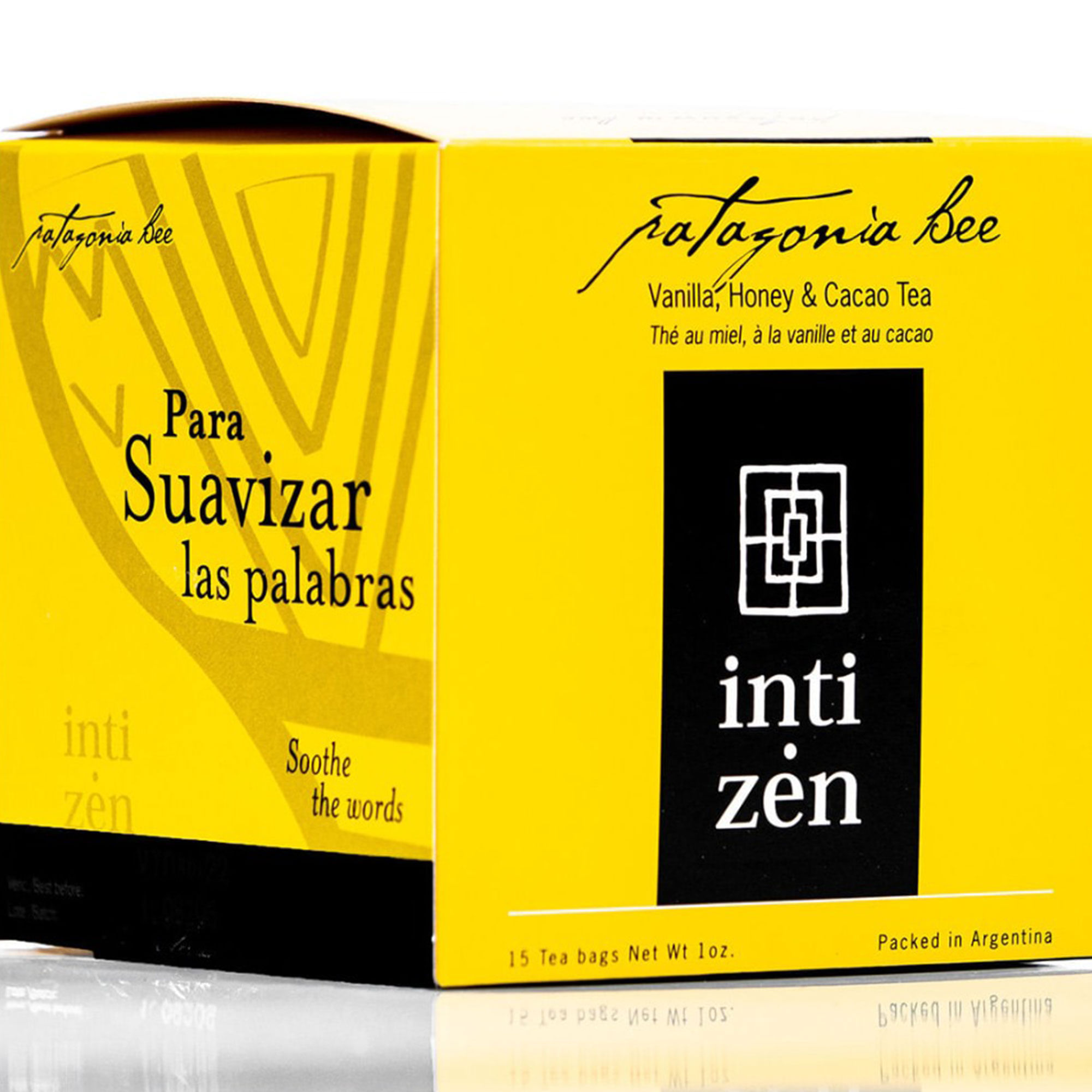Té en saquitos Inti Zen patagonia bee vaiilla miel y cacao de té 15 u