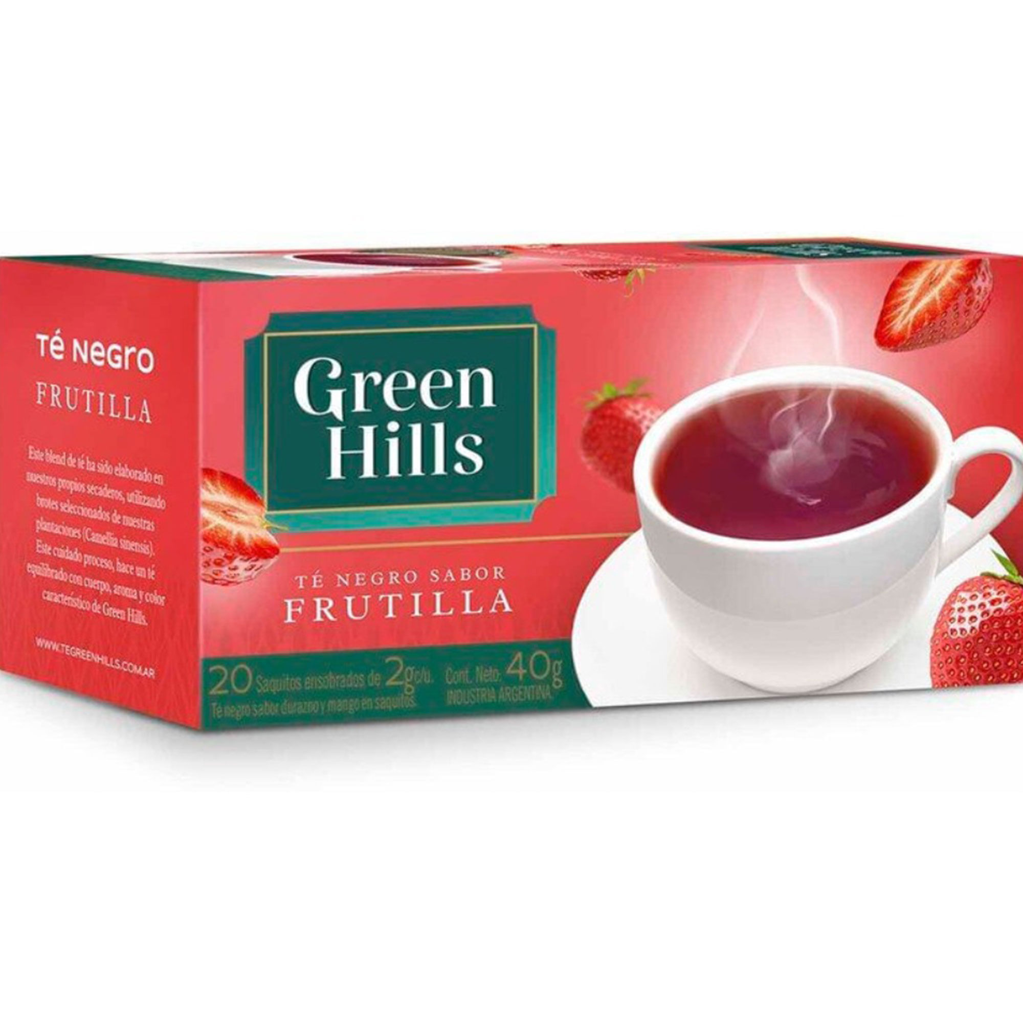 Té de frutilla Green Hills 20 uni