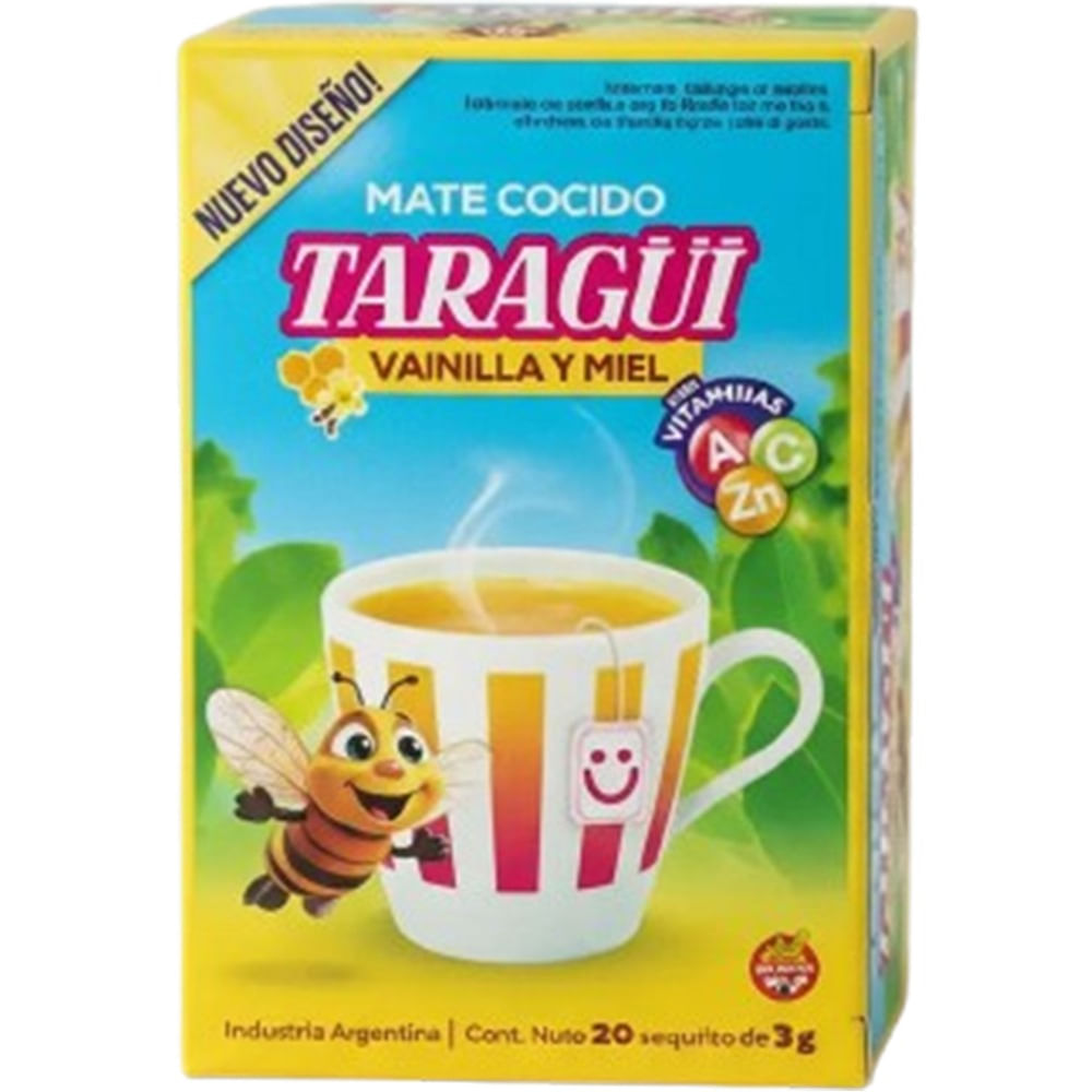 Mate cocido niños con vitamina A + C + zinc Taragüi 20 u.