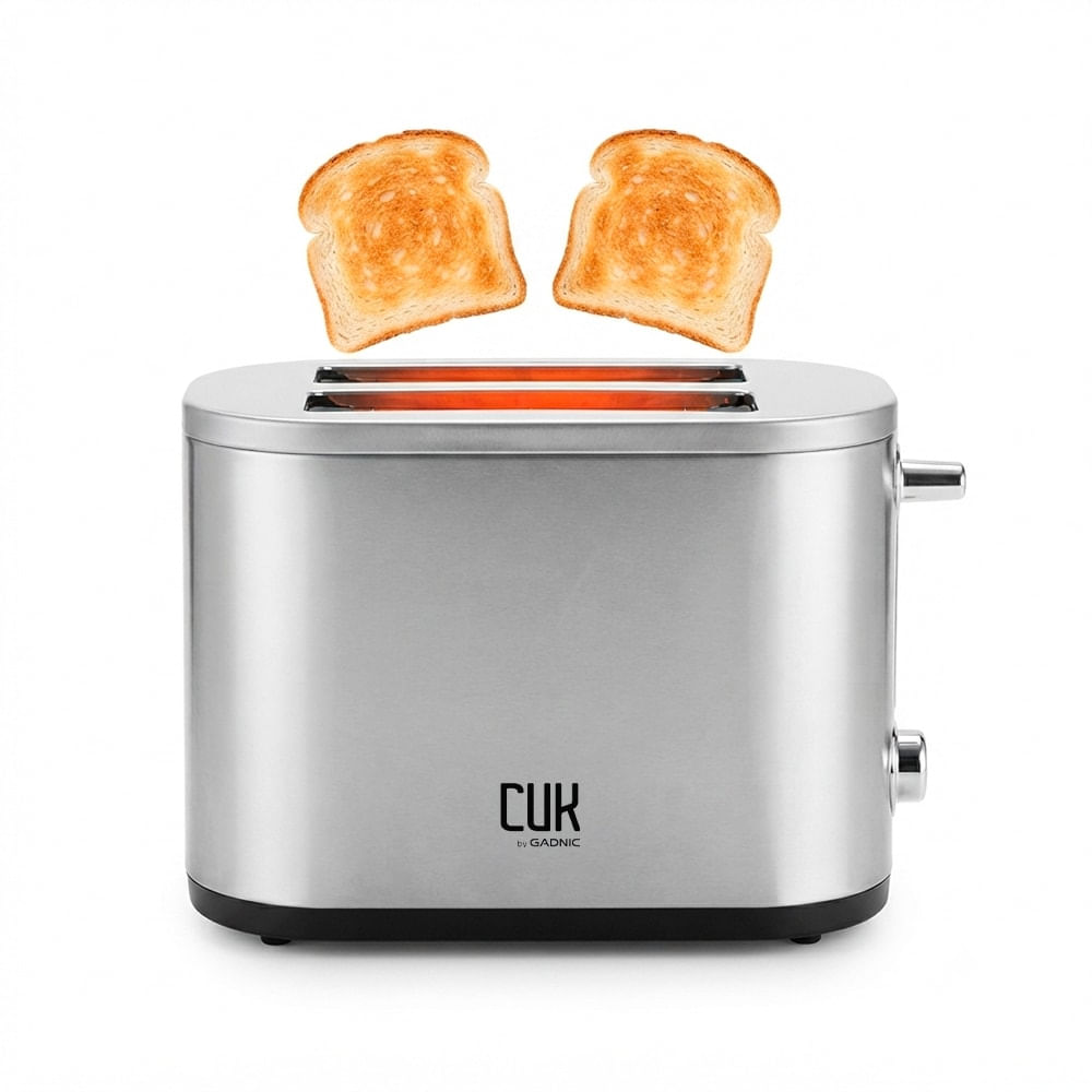 Tostadora Eléctrica Cuk By Gadnic 800W Acero Inoxidable Bandeja Migas
