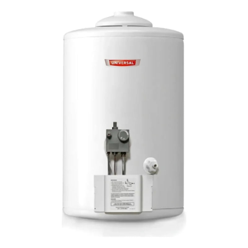 Termotanque A Gas Universal Tug50 50l Multigas Conexion Sup Blanco