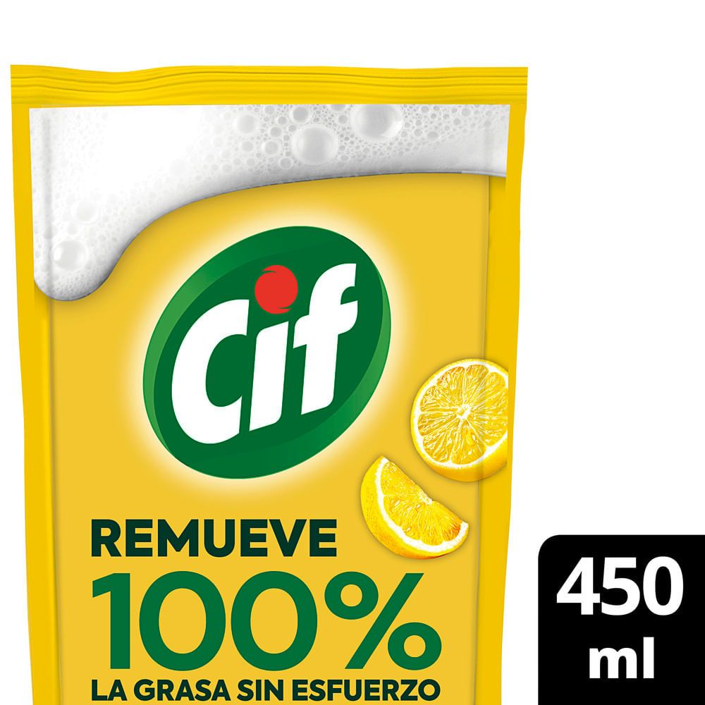 Detergente Concentrado Cif Limón Doypack 450 ml