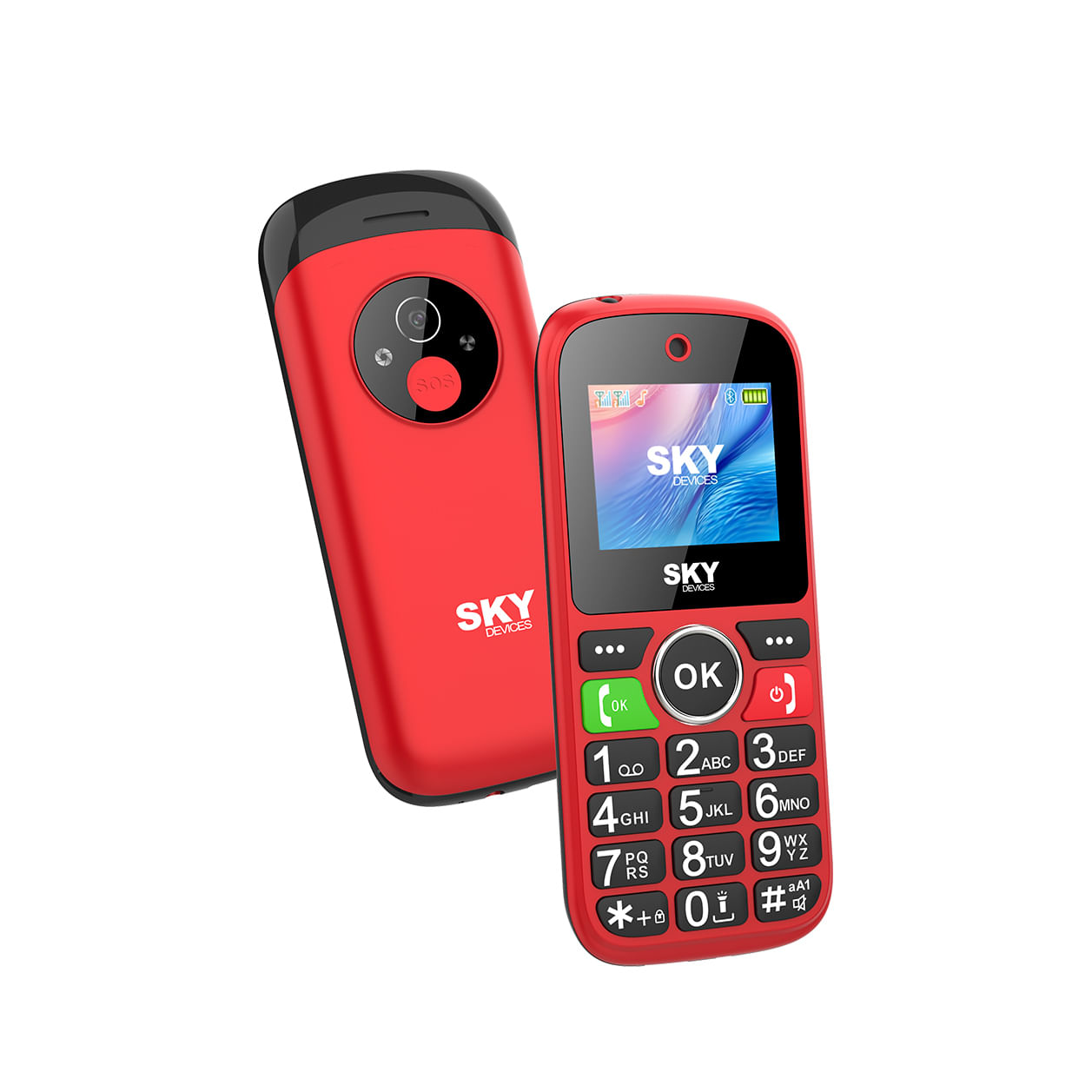 Celular Sky F4c Rojo 4g Bluetooth Radio Camara 0.8mp