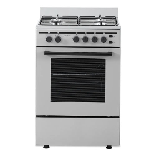 Cocina Multigas Siam 4 Hornallas 56 Cm Plata Csi-Cm56pm-Ns