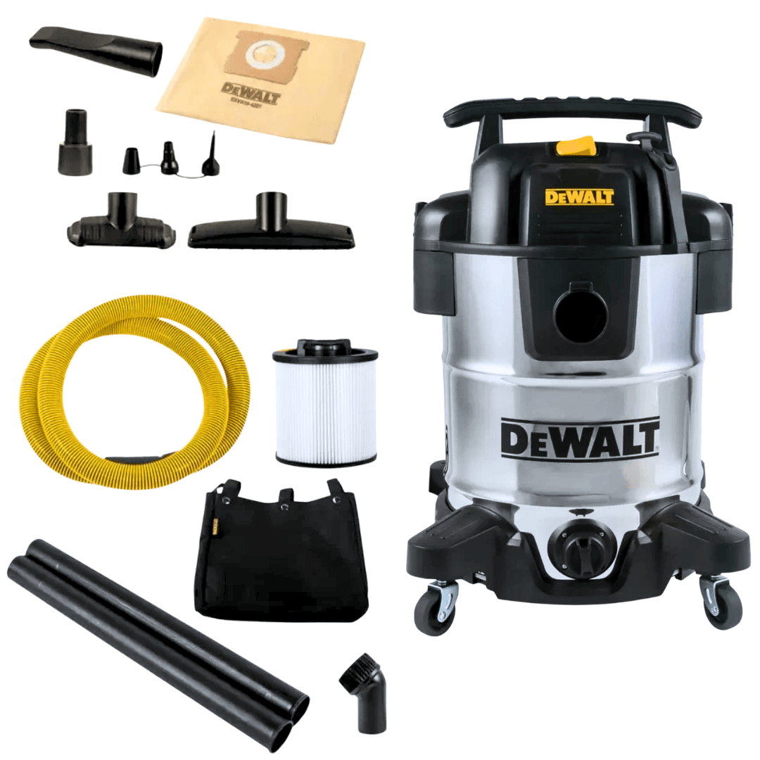 Aspiradora Dewalt 38l 1250w Liquido Polvo Industrial Hepa