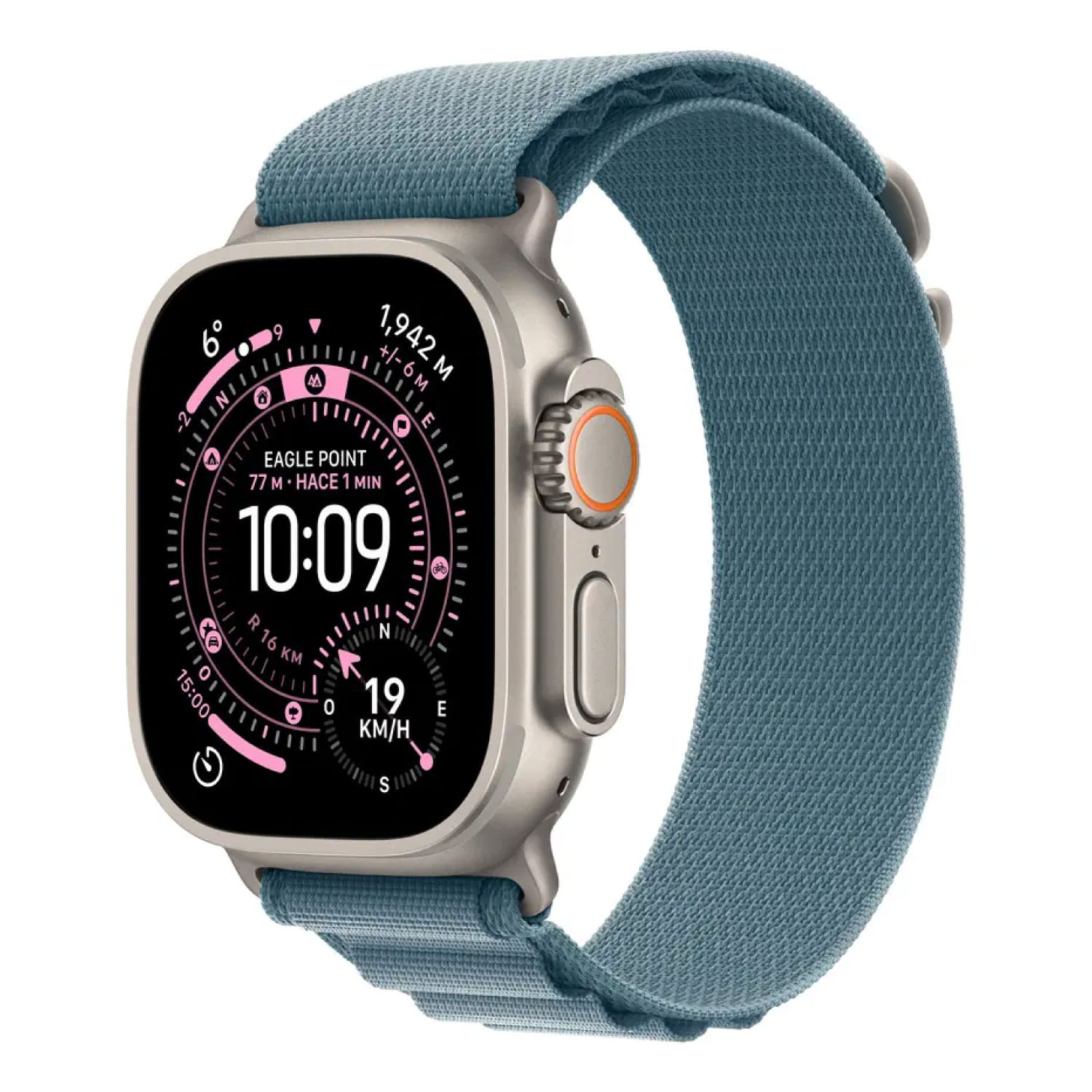 Apple Watch Ultra 3 49mm Reloj Smartwatch Alpine M Titanium Lte Natural Light Blue