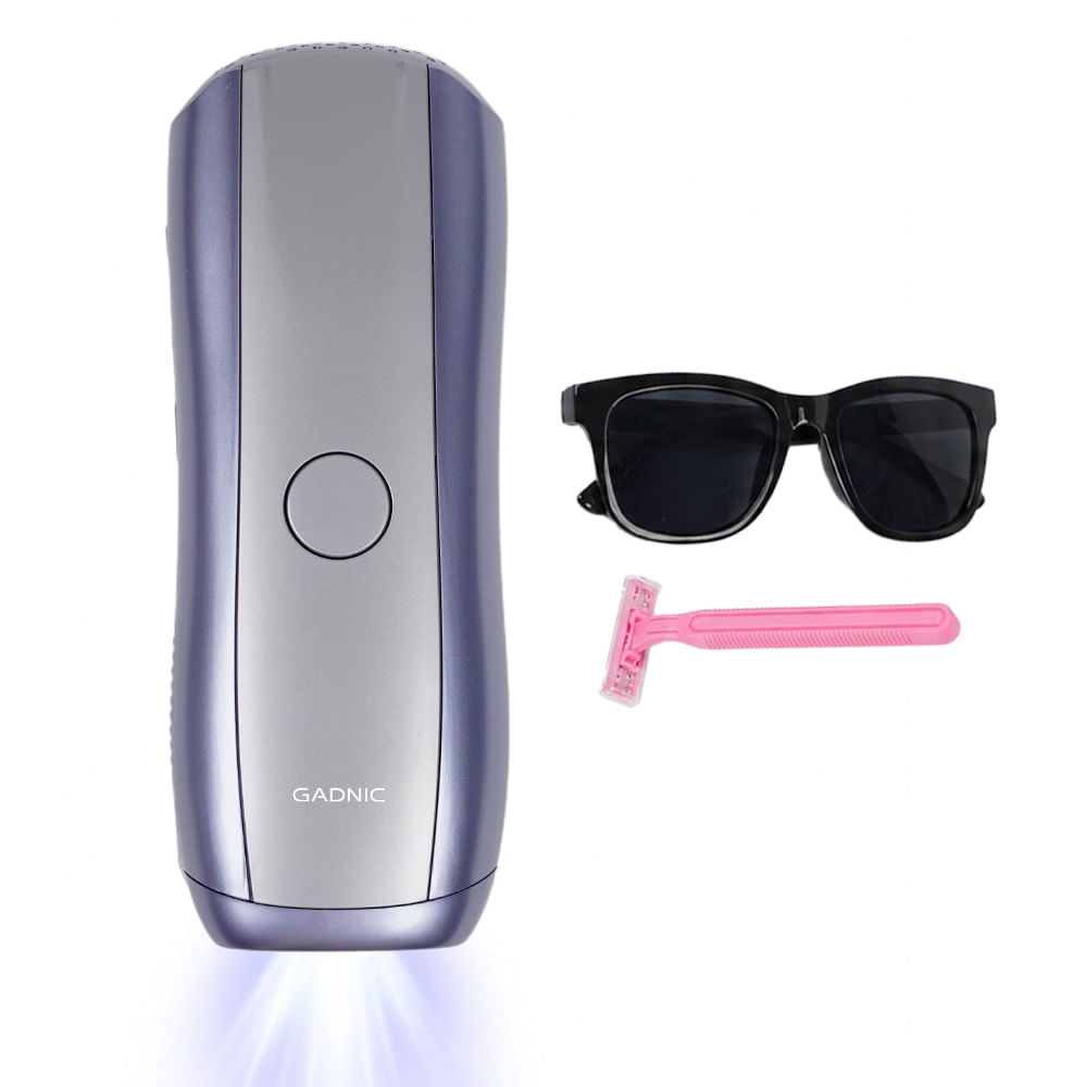 Depiladora LáSer Gadnic Ipl EléCtrica Con Enfriamiento 10 Niveles 36w